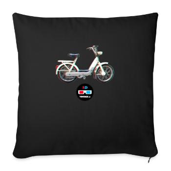 Vintage - Ciao 3D - Sofa pillowcase 17,3'' x 17,3'' (45 x 45 cm) - black - Front