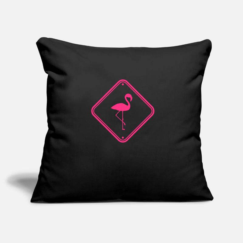 warning note caution caution shield danger fla Sofa pillowcase 17,3'' x 17,3'' (45 x 45 cm)