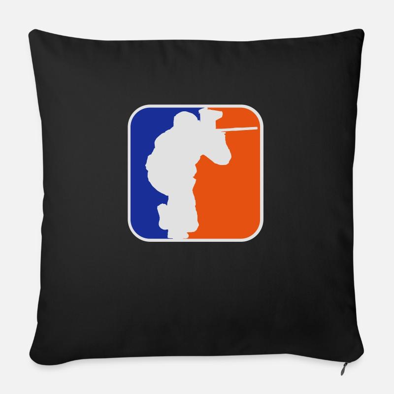 Paintball Logo - Sofakissenbezug 45 x 45 cm - Schwarz