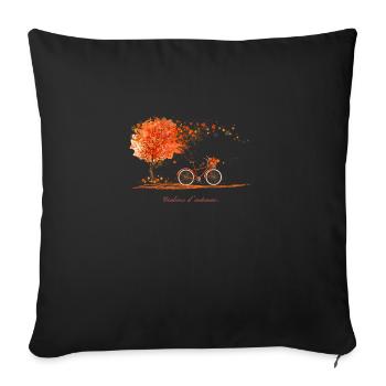 couleurs d'automne - Housse de coussin décorative 45 x 45 cm - noir - Devant
