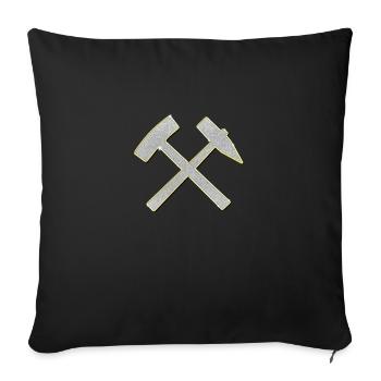 Good luck! Logo Mallet and Iron Jewelry Bling - Sofa pillowcase 17,3'' x 17,3'' (45 x 45 cm) - black - Front
