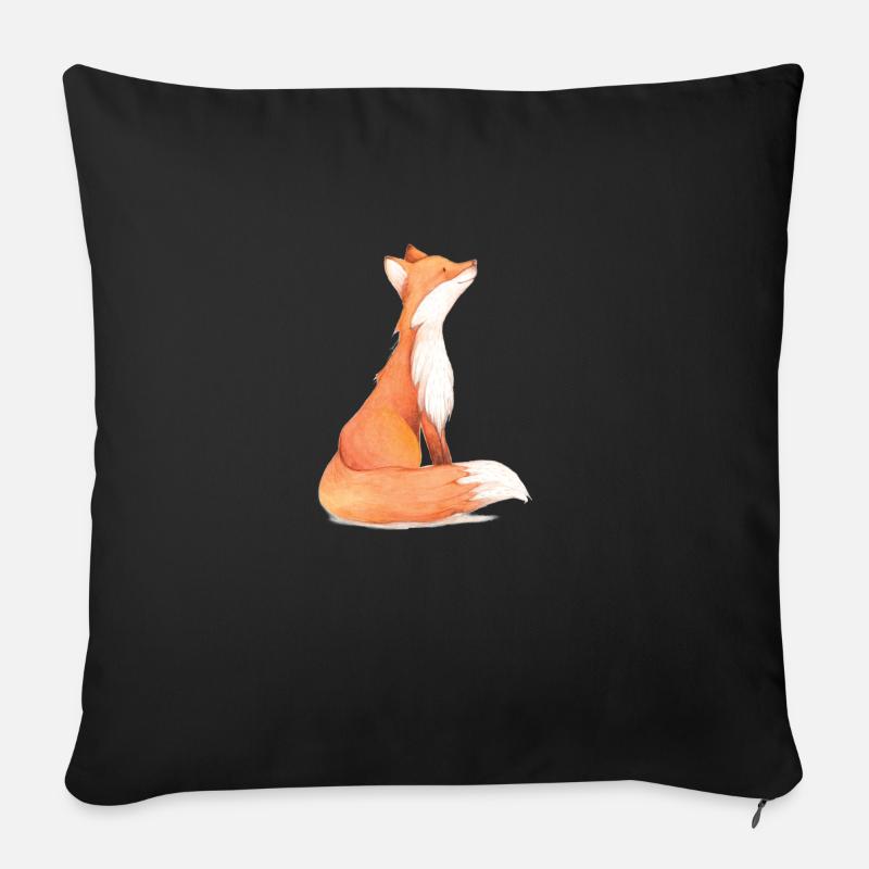 Beautiful Fuchs - Sofakissenbezug 45 x 45 cm - Schwarz