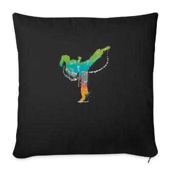 Martial art - Sofa pillowcase 17,3'' x 17,3'' (45 x 45 cm) - black - Front