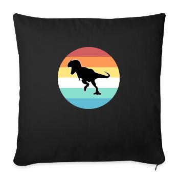 T-Rex - Sofakissenbezug 45 x 45 cm - Schwarz - Vorne