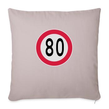 (80) - Sofakissenbezug 45 x 45 cm - helles Taupe - Vorne