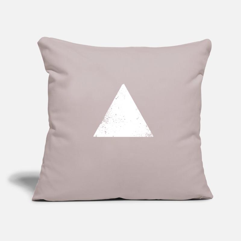 forme de triangle de hippie Housse de coussin décorative 45 x 45 cm