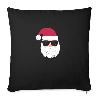 Santa Claus sunglasses cute kid gift - Sofa pillowcase 17,3'' x 17,3'' (45 x 45 cm) - black - Front