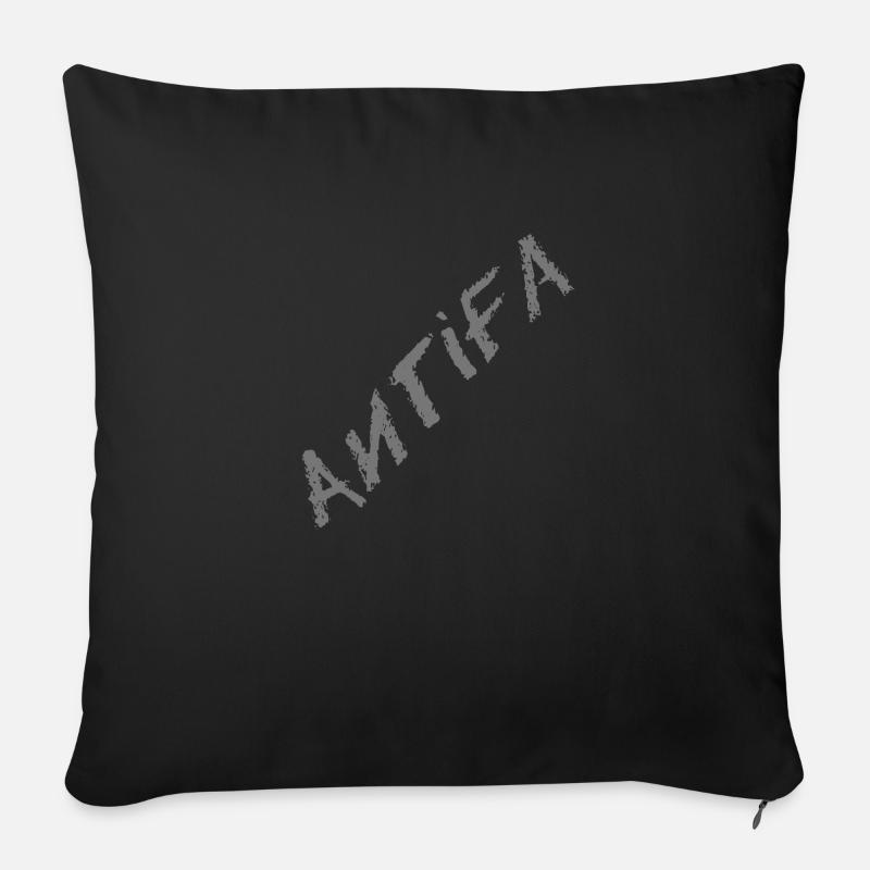 Antifa - Sofakissenbezug 45 x 45 cm - Schwarz