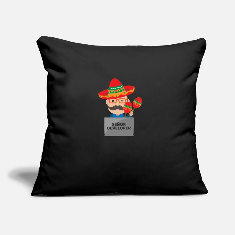 Señor Developer Senior Developer - Idée cadeau Housse de coussin décorative 45 x 45 cm