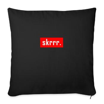 Skrrr. Shirt - Sofakissenbezug 45 x 45 cm - Schwarz - Vorne