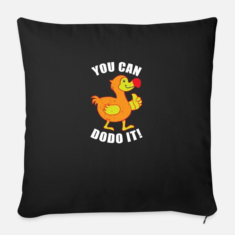 YOU CAN DODO IT ! - Sofakissenbezug 45 x 45 cm - Schwarz