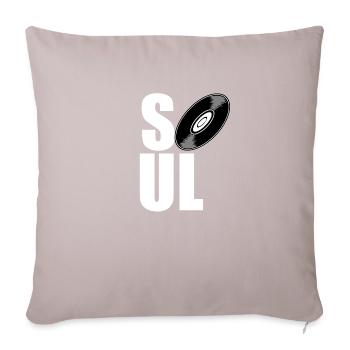soul - music - Sofa pillowcase 17,3'' x 17,3'' (45 x 45 cm) - light taupe - Front