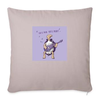 Turtle Rain poster - Sofa pillowcase 17,3'' x 17,3'' (45 x 45 cm) - light taupe - Front