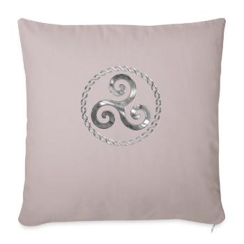 Triskel breizh - Sofa pillowcase 17,3'' x 17,3'' (45 x 45 cm) - light taupe - Front