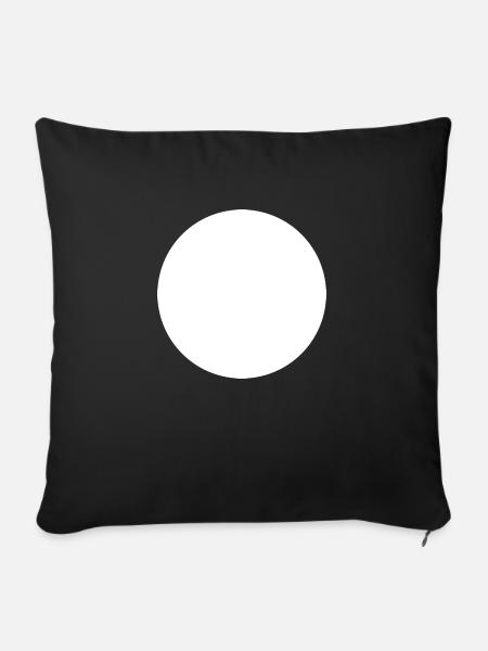 Kreis - Sofakissenbezug 45 x 45 cm - Schwarz
