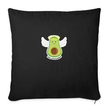 Holy Guacamole - Sofa pillowcase 17,3'' x 17,3'' (45 x 45 cm) - black - Front