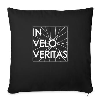 IN VELO VERITAS - Sofakissenbezug 45 x 45 cm - Schwarz - Vorne