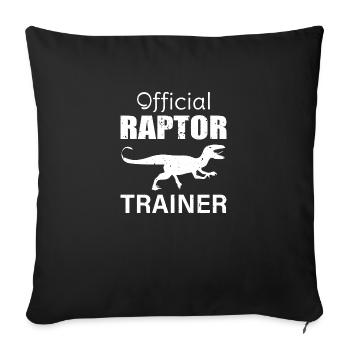OFFICIAL RAPTOR TRAINER - Sofa pillowcase 17,3'' x 17,3'' (45 x 45 cm) - black - Front