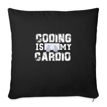 programmer - Sofa pillowcase 17,3'' x 17,3'' (45 x 45 cm) - black - Front