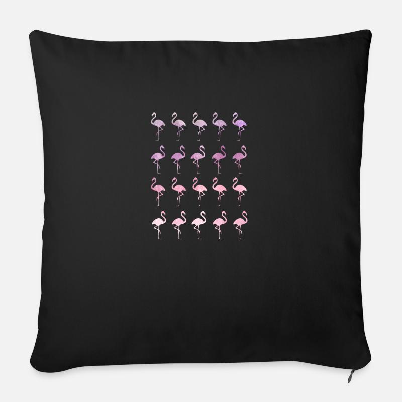 FLAMINGO - Sofakissenbezug 45 x 45 cm - Schwarz