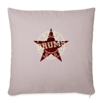 Local Hero Drums - Sofa pillowcase 17,3'' x 17,3'' (45 x 45 cm) - light taupe - Front