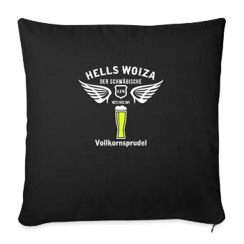 Hells Woiza - Sofakissenbezug 45 x 45 cm - Schwarz - Vorne
