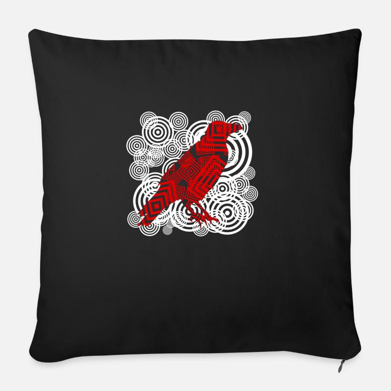 Rabe modern - Sofakissenbezug 45 x 45 cm - Schwarz