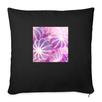 Summer cactus watercolor minimalism - Sofa pillowcase 17,3'' x 17,3'' (45 x 45 cm) - black - Front