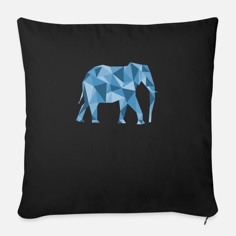 Elephant Elephant - Sofa pillowcase 17,3'' x 17,3'' (45 x 45 cm) - black
