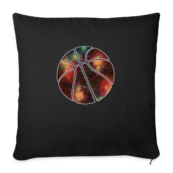 basketball galaxy - Sofakissenbezug 45 x 45 cm - Schwarz - Vorne