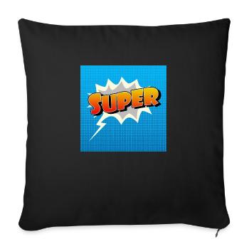 Super Comic Lettering Symbol - Sofakissenbezug 45 x 45 cm - Schwarz - Vorne