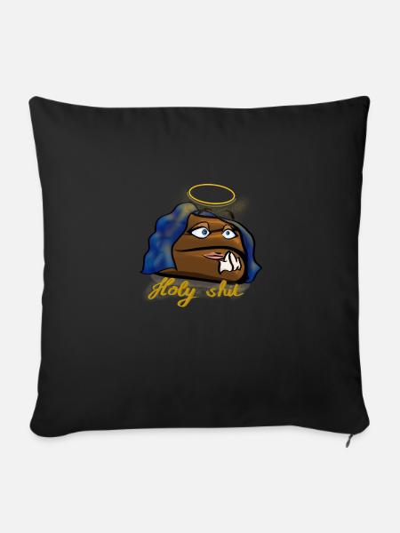 Holy shit - Sofakissenbezug 45 x 45 cm - Schwarz