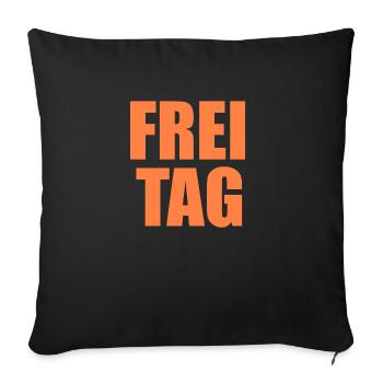 Freitag - Sofakissenbezug 45 x 45 cm - Schwarz - Vorne