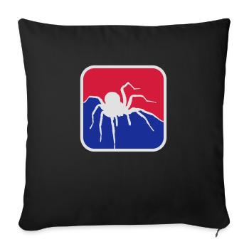 Spider Logo - Sofa pillowcase 17,3'' x 17,3'' (45 x 45 cm) - black - Front