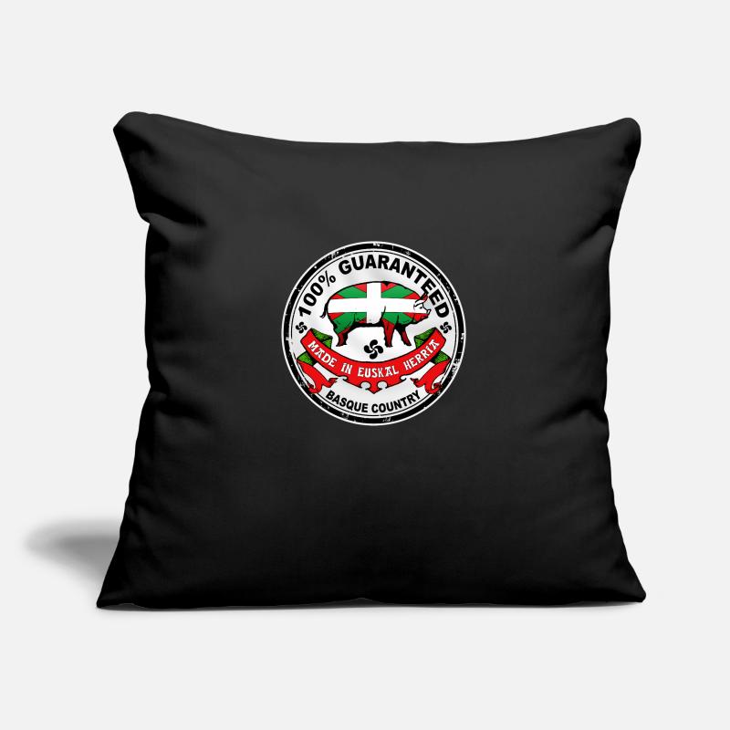 cochon du pays basque - Basque pig Housse de coussin décorative 45 x 45 cm