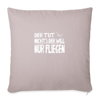 Idée cadeau pour les planeurs | T-shirts de vol à voile - Housse de coussin décorative 45 x 45 cm - taupe clair - Devant
