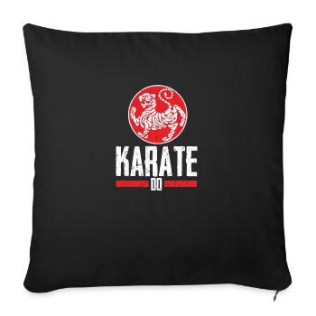 Horny Shotokan Tiger hommage au style du karaté - Housse de coussin décorative 45 x 45 cm - noir - Devant