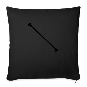 baton twirling twirling stick twirling - Sofa pillowcase 17,3'' x 17,3'' (45 x 45 cm) - black - Front
