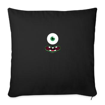 Little Monster - Housse de coussin décorative 45 x 45 cm - noir - Devant