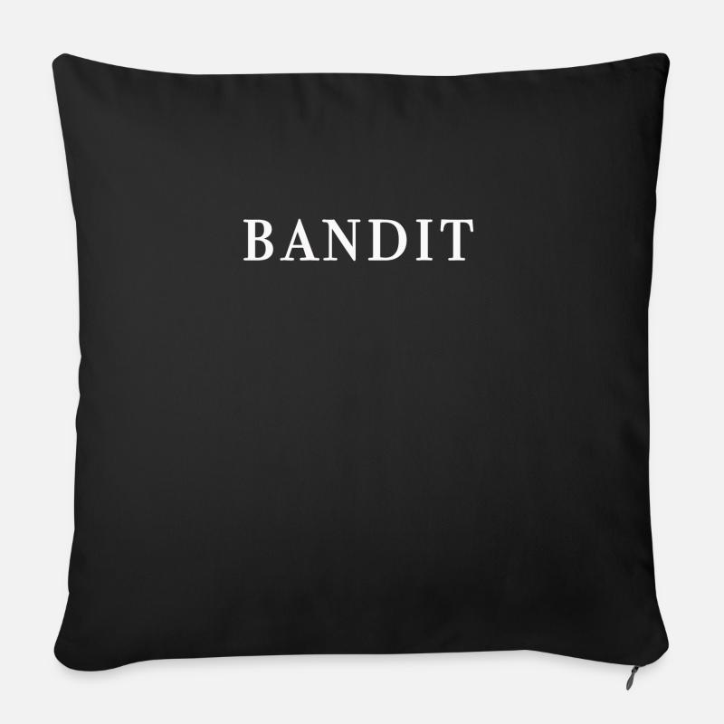 BANDIT - Sofakissenbezug 45 x 45 cm - Schwarz