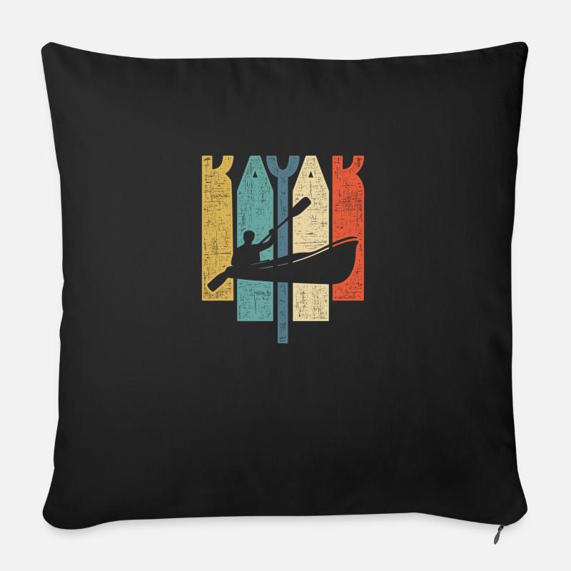 Kayak - Sofakissenbezug 45 x 45 cm - Schwarz