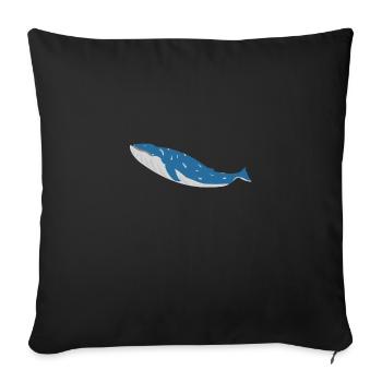 blauwal - Sofakissenbezug 45 x 45 cm - Schwarz - Vorne