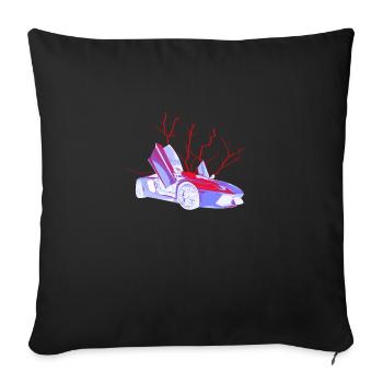 Lambo Aventador Storm Red - Housse de coussin décorative 45 x 45 cm - noir - Devant