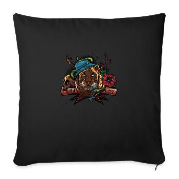 Wild Natty - Housse de coussin décorative 45 x 45 cm - noir - Devant