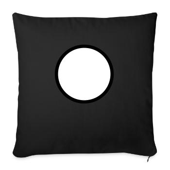 Circle around art form family crew team - Sofa pillowcase 17,3'' x 17,3'' (45 x 45 cm) - black - Front