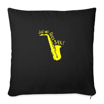 J'AI UN GROS SAX ! - Housse de coussin décorative 45 x 45 cm - noir - Devant