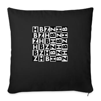 BRETAGNE - BREIZH - BZH DESIGN - Housse de coussin décorative 45 x 45 cm - noir - Devant