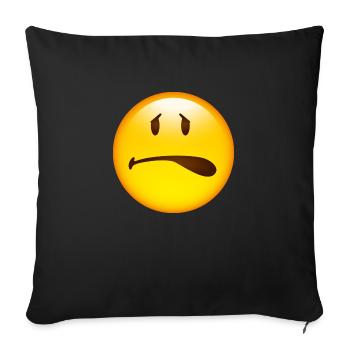 Smiley fear - Sofakissenbezug 45 x 45 cm - Schwarz - Vorne