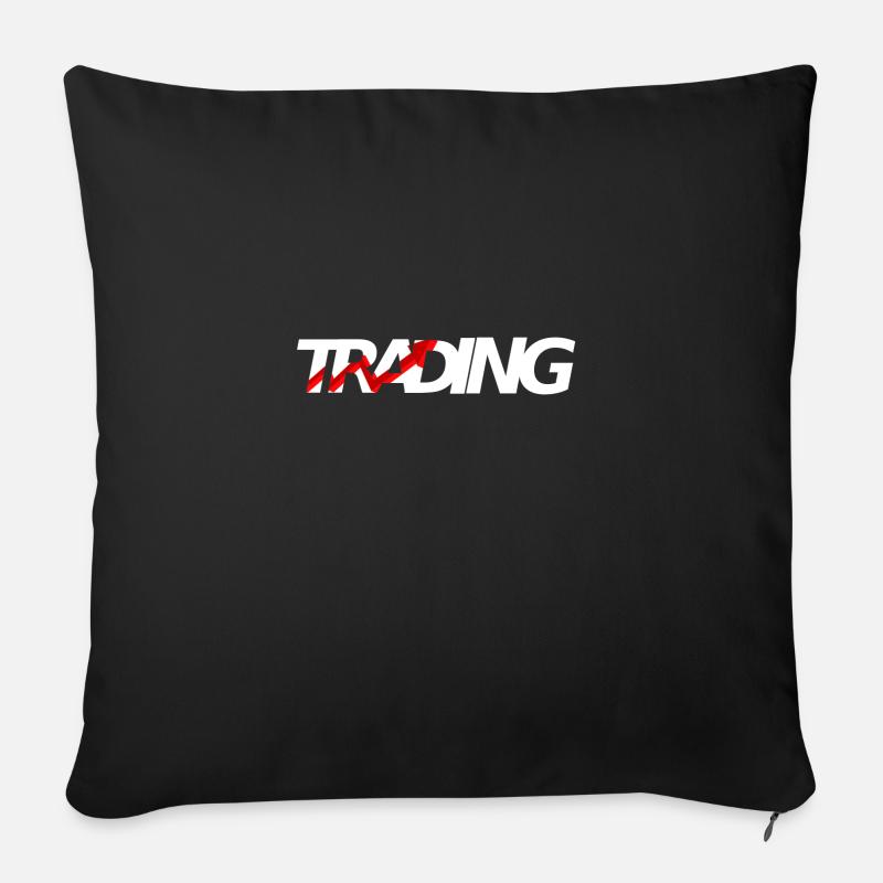 Trading - Sofakissenbezug 45 x 45 cm - Schwarz