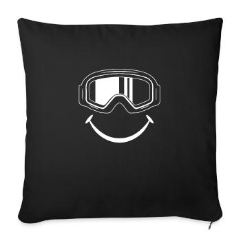 Ski goggles | Snowboard Snowboarder Ski Gift Idea - Sofa pillowcase 17,3'' x 17,3'' (45 x 45 cm) - black - Front
